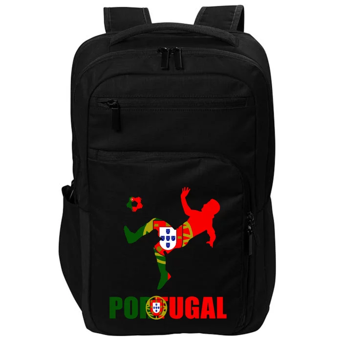 Portugal Soccer Portuguese Pride Futebol Portuguese Flag Impact Tech Backpack