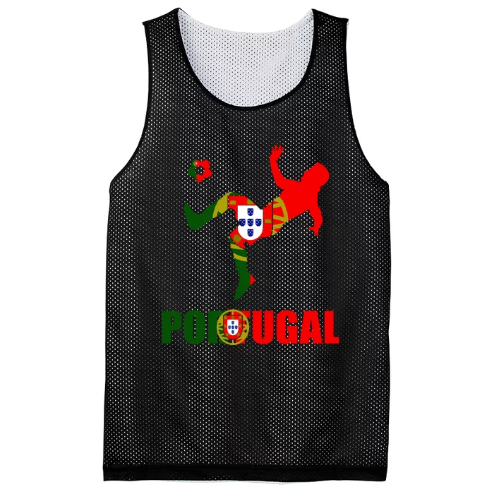 Portugal Soccer Portuguese Pride Futebol Portuguese Flag Mesh Reversible Basketball Jersey Tank