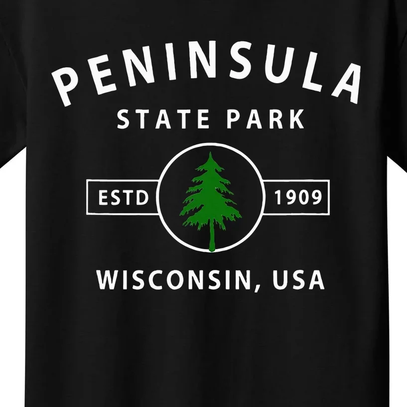 Peninsula State Park Wisconsin Gifts Wi Kids T-Shirt