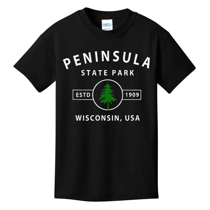 Peninsula State Park Wisconsin Gifts Wi Kids T-Shirt