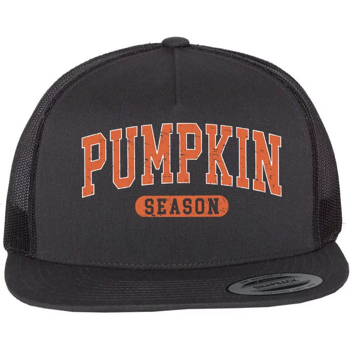 Pumpkin Season Flat Bill Trucker Hat