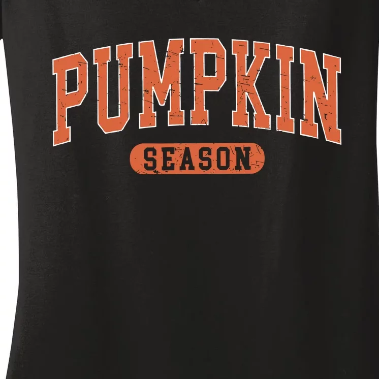 Pumpkin Season Women's V-Neck T-Shirt