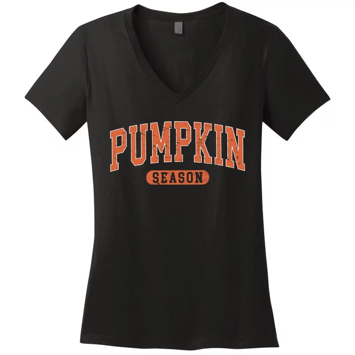 Pumpkin Season Women's V-Neck T-Shirt