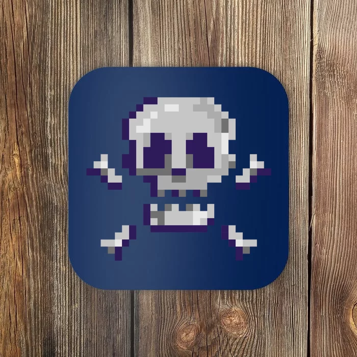 Pixelated Skull Coaster