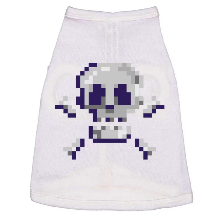 Pixelated Skull Doggie Tank