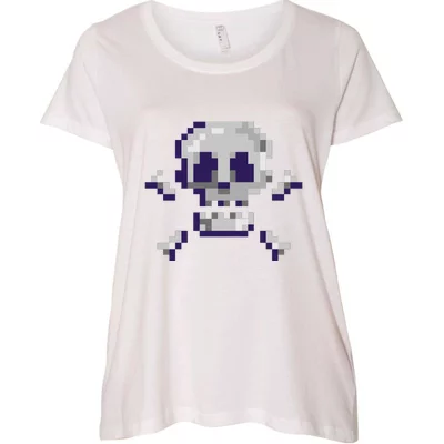 Teeshirtpalace Funny Skull Dodgers Women's V-Neck T-Shirt