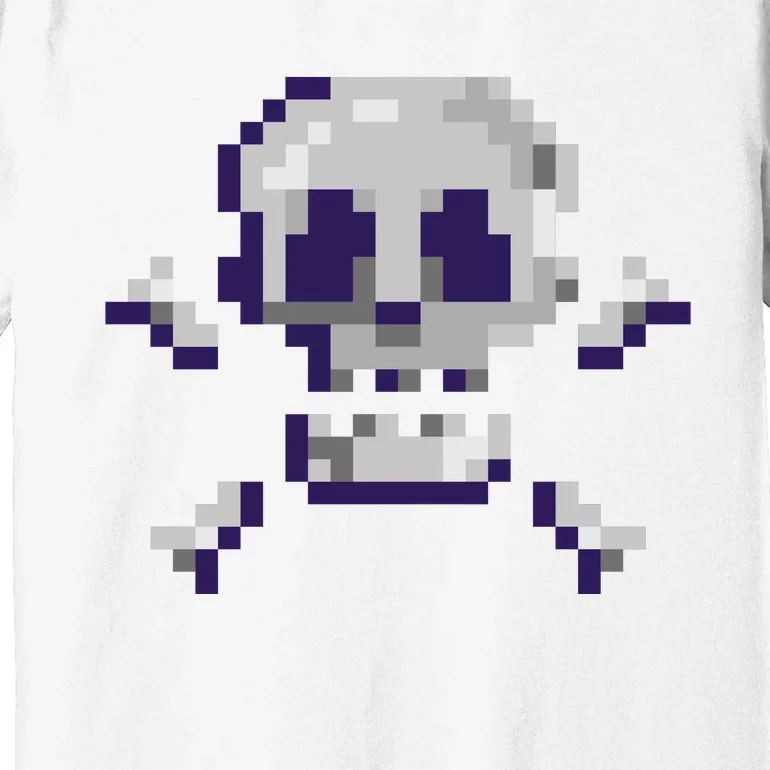 Pixelated Skull Premium T-Shirt