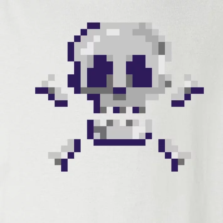 Pixelated Skull Toddler Long Sleeve Shirt