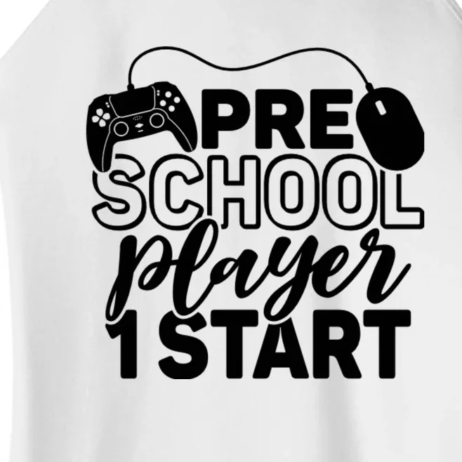 Pre School Player 1 Start Back To School Women’s Perfect Tri Rocker Tank