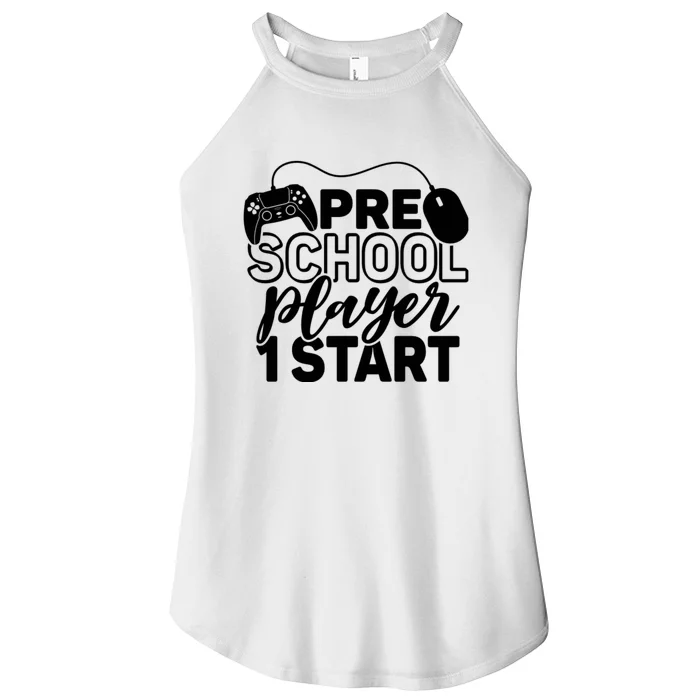 Pre School Player 1 Start Back To School Women’s Perfect Tri Rocker Tank