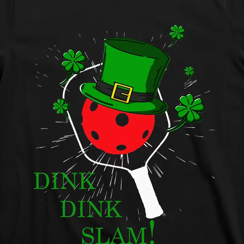 Pickleball St Patricks Day Lucky Pickleball Player Shamrock T-Shirt