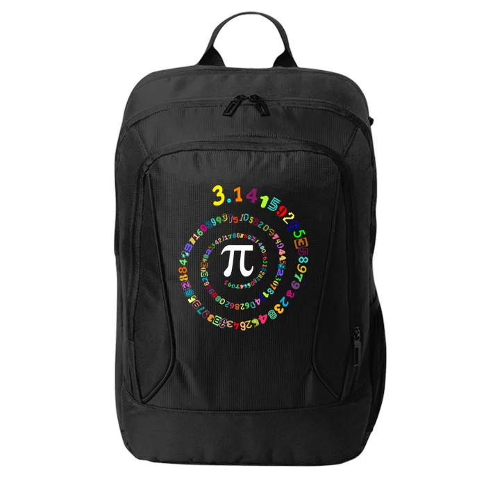 Pi Spiral Pi Day Funny Gift Funny Gift City Backpack