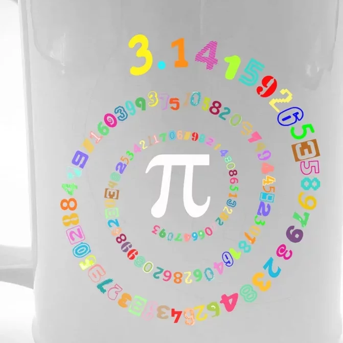 Pi Spiral Pi Day Funny Gift Funny Gift Front & Back Beer Stein