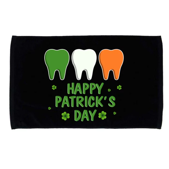 Ph St Patrick Day Irish Dental Teeth Lucky Gift For Dentist Great Gift Microfiber Hand Towel