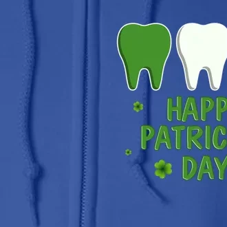 Ph St Patrick Day Irish Dental Teeth Lucky Gift For Dentist Great Gift Full Zip Hoodie