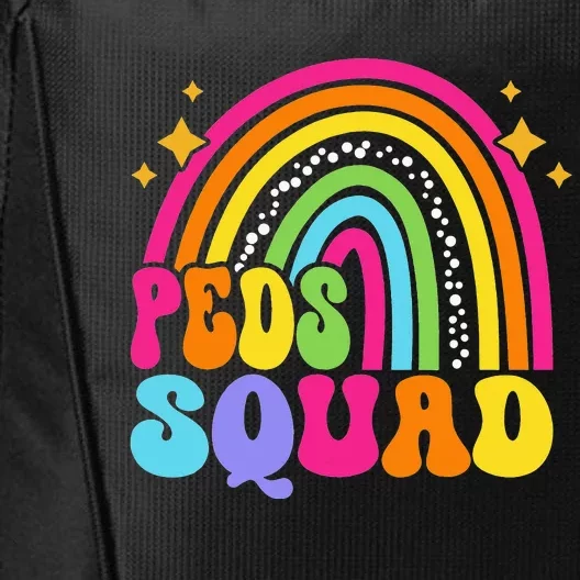 Peds Squad Pediatric Nurse PEDS Pediatrician Peds Nurse Cute City Backpack