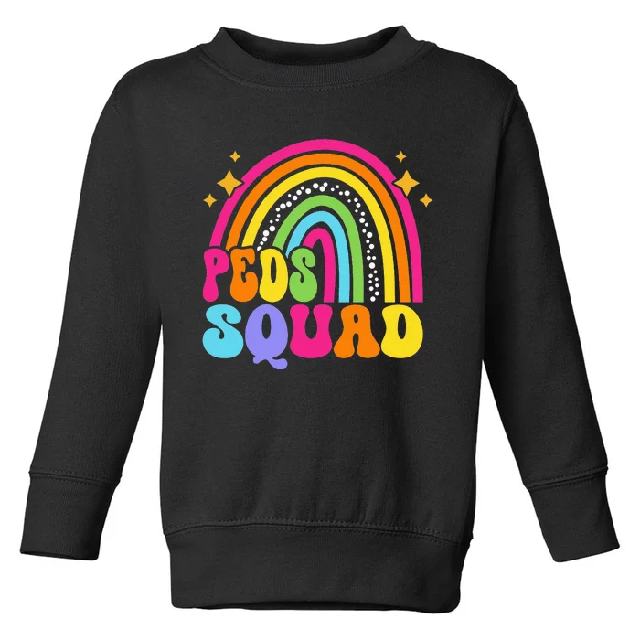 Peds Squad Pediatric Nurse PEDS Pediatrician Peds Nurse Cute Toddler Sweatshirt