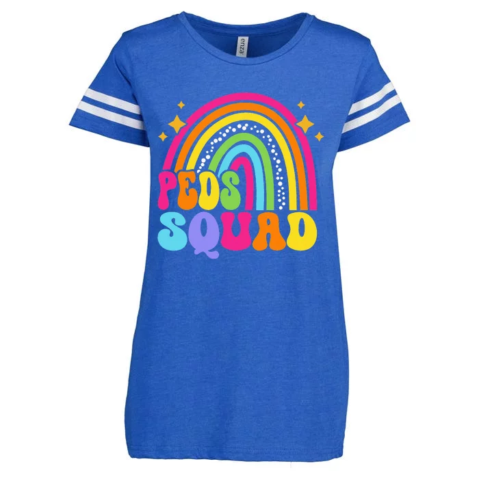 Peds Squad Pediatric Nurse PEDS Pediatrician Peds Nurse Cute Enza Ladies Jersey Football T-Shirt