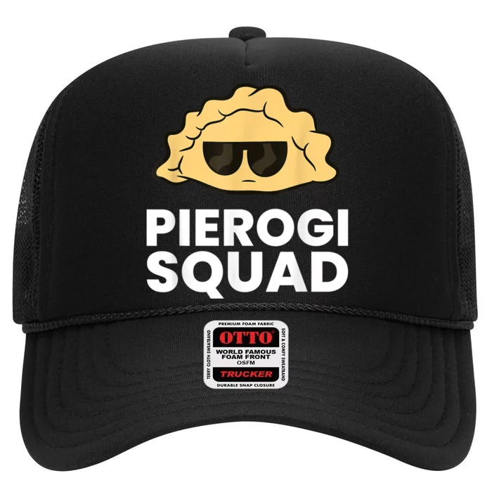 Pierogi Squad Poland Pierogi High Crown Mesh Trucker Hat