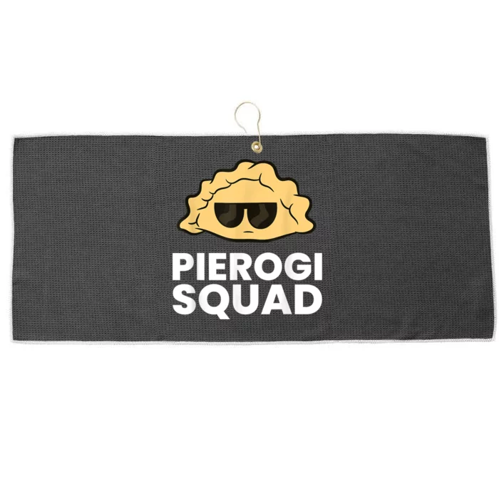 Pierogi Squad Poland Pierogi Large Microfiber Waffle Golf Towel