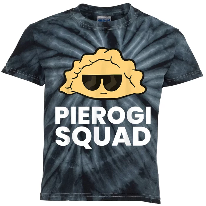 Pierogi Squad Poland Pierogi Kids Tie-Dye T-Shirt