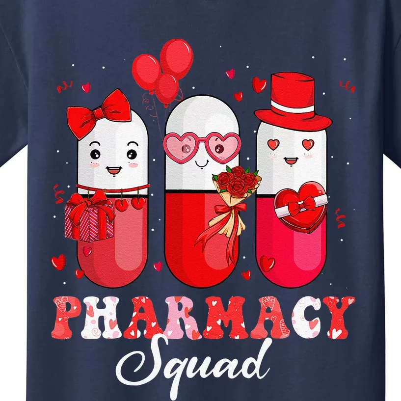 Pharmacy Squad Pharmacist Funny Valentine's Day Kids T-Shirt