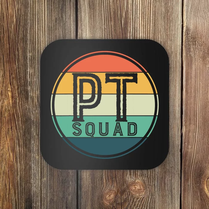 PT Squad Retro Physical Therapy Coaster