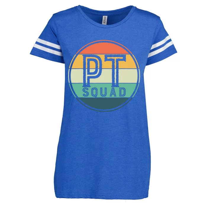 PT Squad Retro Physical Therapy Enza Ladies Jersey Football T-Shirt