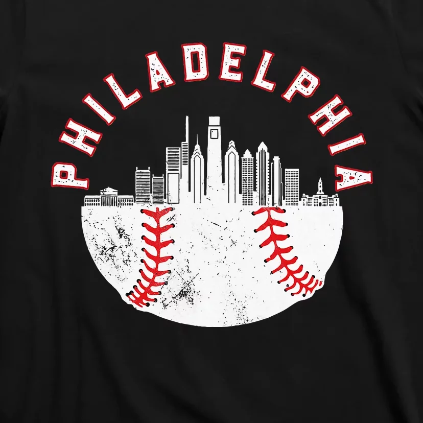 Philadelphia Skyline Retro P.H.I.L.L.Y Cityscape T-Shirt