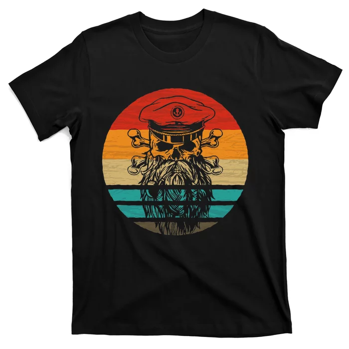 Pirate Skull Retro Style Vintage T-Shirt