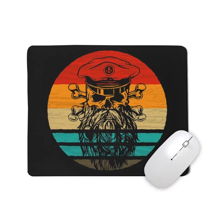 Pirate Skull Retro Style Vintage Mousepad