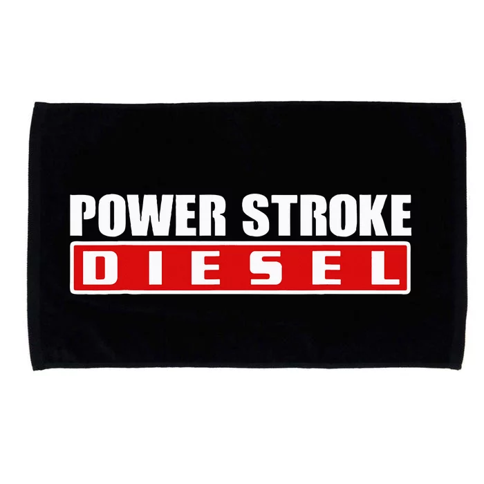 Power Stroke Roll Coal Turbo Diesels Powers Diesel Mechanic Microfiber Hand Towel