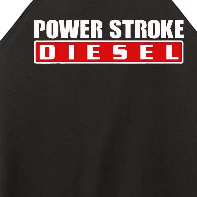 Power Stroke Roll Coal Turbo Diesels Powers Diesel Mechanic Women’s Perfect Tri Rocker Tank