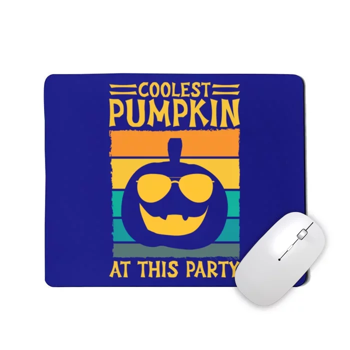 Pumpkin Sunglasses Retro Coolest Pumpkin At This Party Gift Mousepad