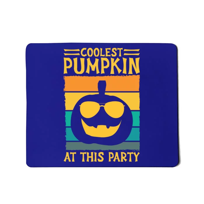 Pumpkin Sunglasses Retro Coolest Pumpkin At This Party Gift Mousepad