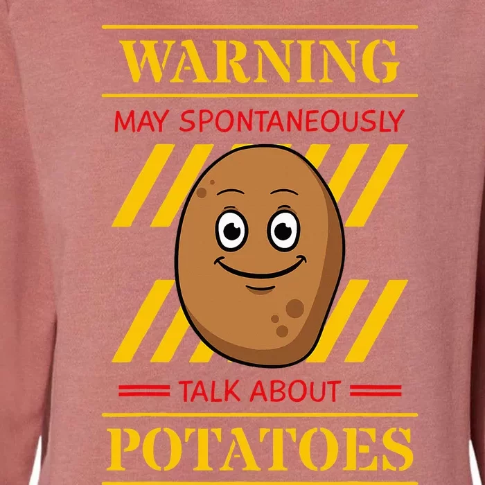 Potato Spud Root Vegetable Tater Vegan Lover Keto Gift Idea Womens California Wash Sweatshirt