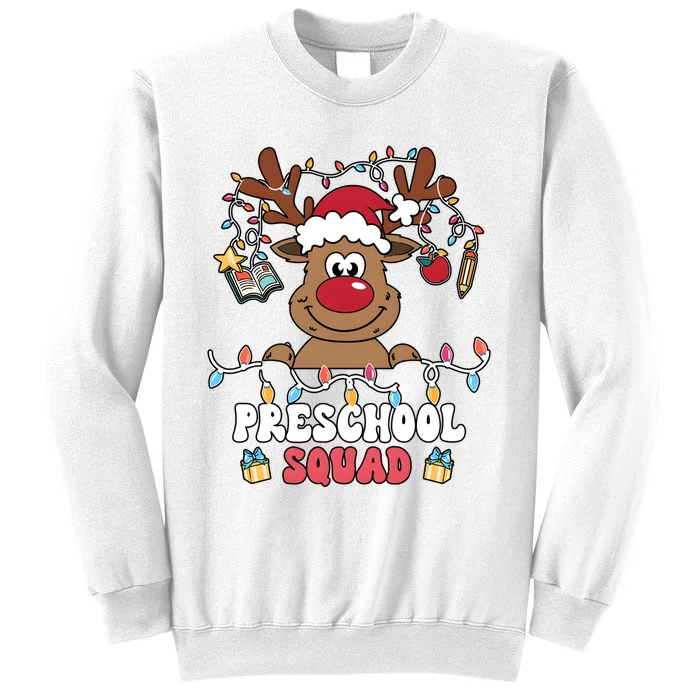 Preschool Squad Reindeer Christmas For Teacher & Students Sweatshirt