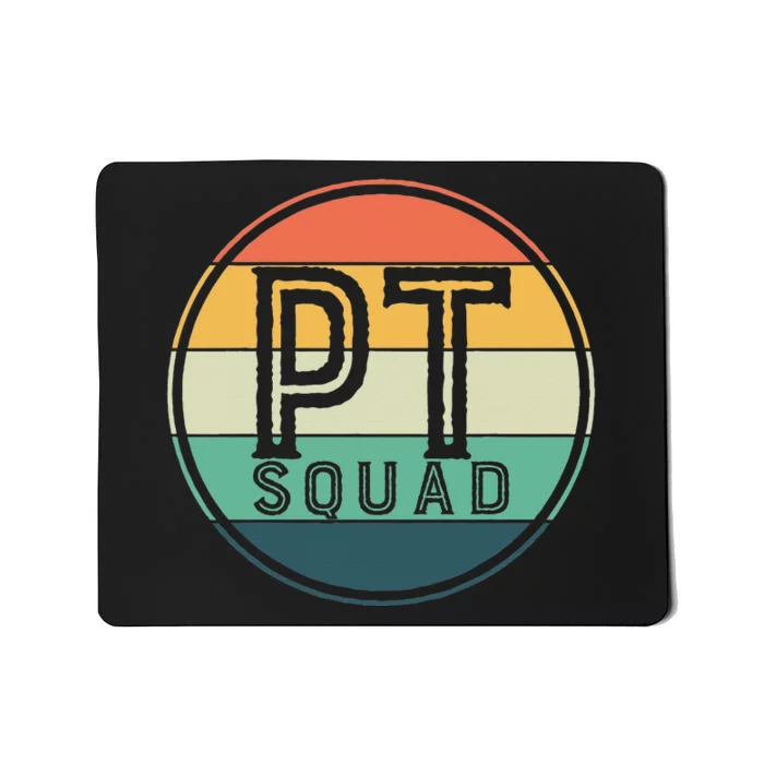 PT Squad Retro Physical Therapy Mousepad