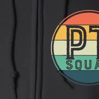 PT Squad Retro Physical Therapy Full Zip Hoodie