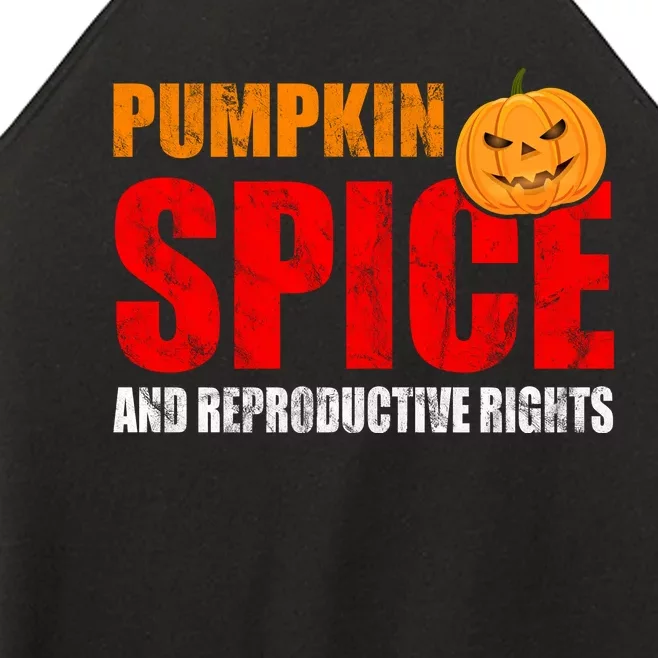 Pumpkin Spice Reproductive Rights Women’s Perfect Tri Rocker Tank