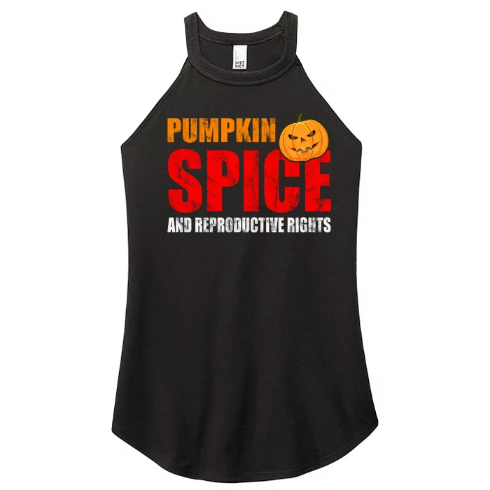 Pumpkin Spice Reproductive Rights Women’s Perfect Tri Rocker Tank