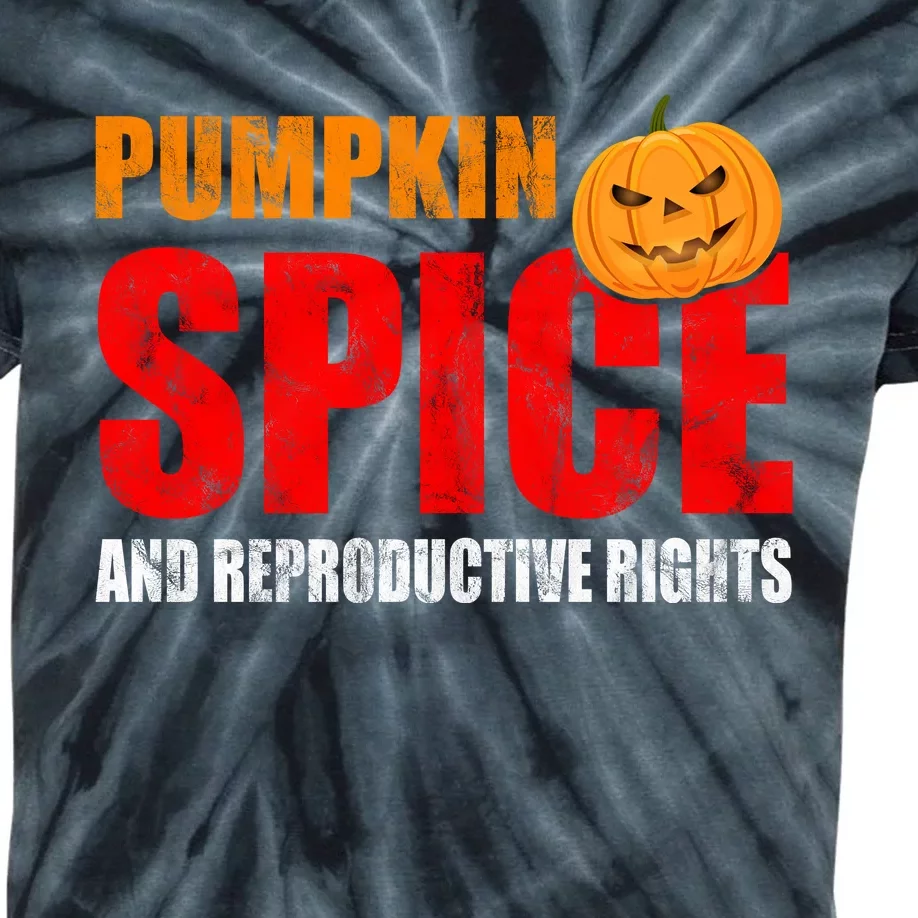 Pumpkin Spice Reproductive Rights Kids Tie-Dye T-Shirt