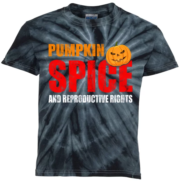 Pumpkin Spice Reproductive Rights Kids Tie-Dye T-Shirt