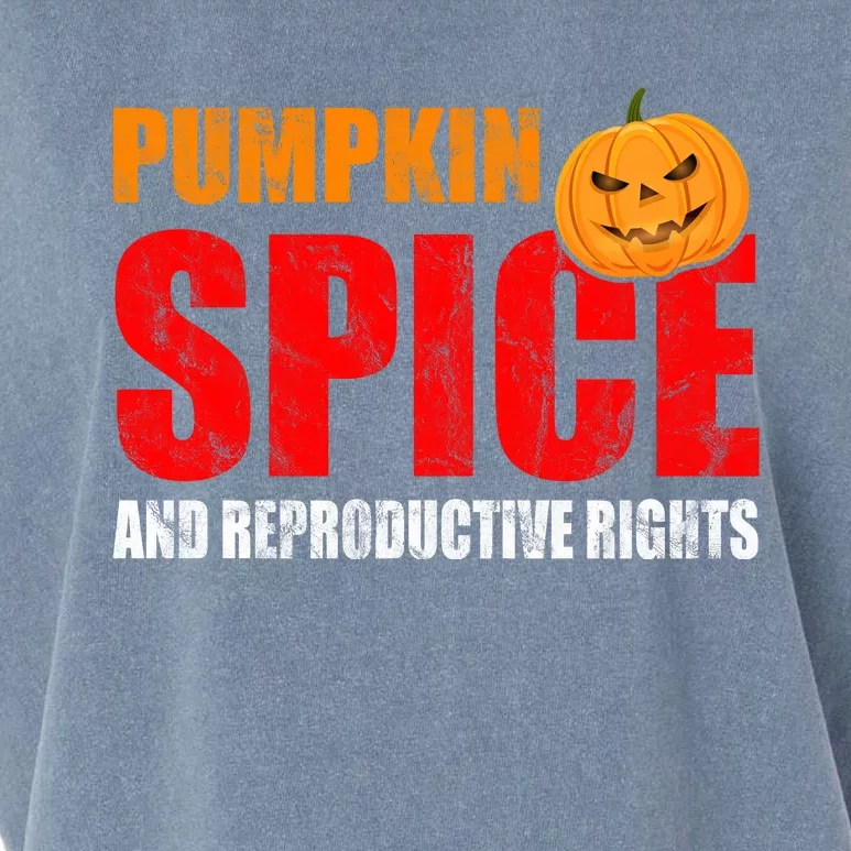 Pumpkin Spice Reproductive Rights Garment-Dyed Women's Muscle Tee