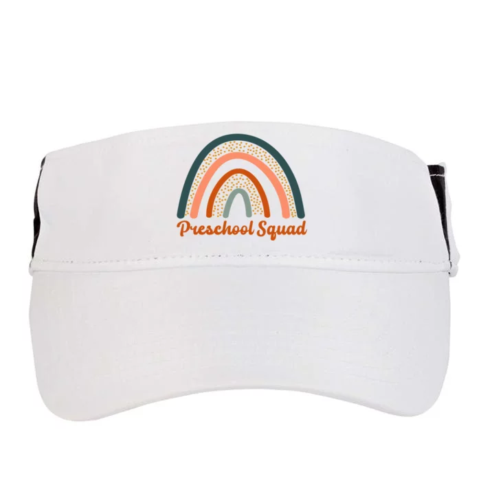 Preschool Squad Rainbow Back To School Adult Drive Performance Visor