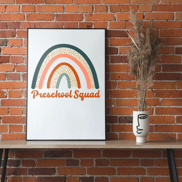 Preschool Squad Rainbow Back To School Poster