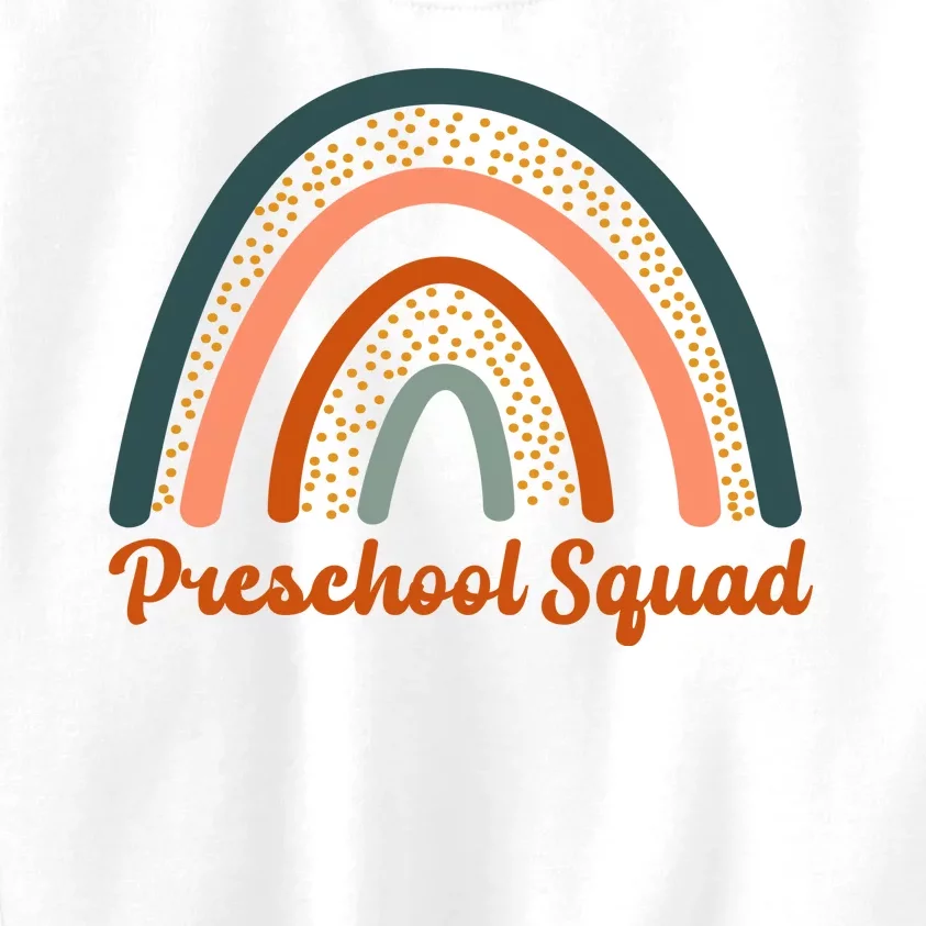 Preschool Squad Rainbow Back To School Kids Sweatshirt