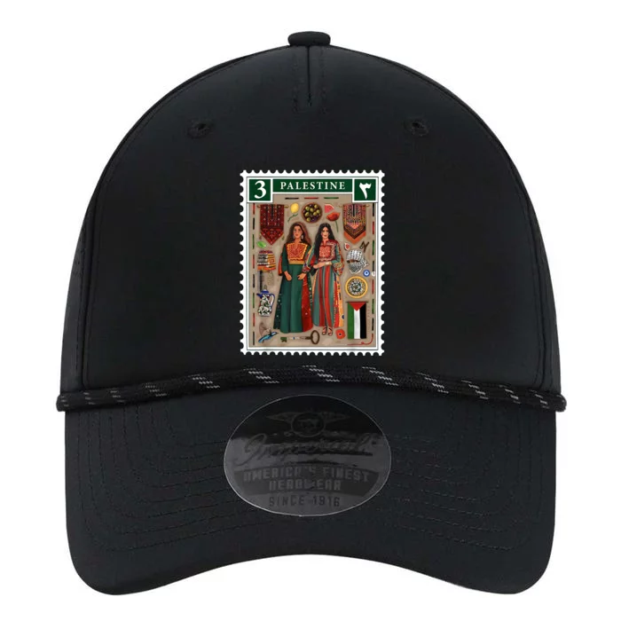 Palestine Stamp Retro Palestine Women Palestinian Flag Gaza Performance The Dyno Cap