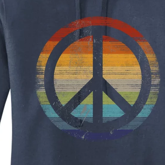 Peace Symbol Retro Women's Pullover Hoodie