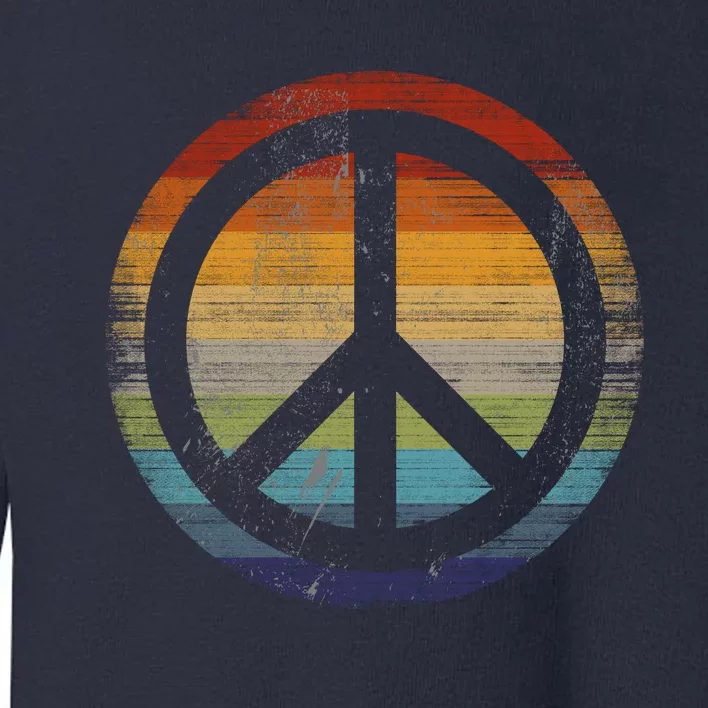 Peace Symbol Retro Toddler Sweatshirt